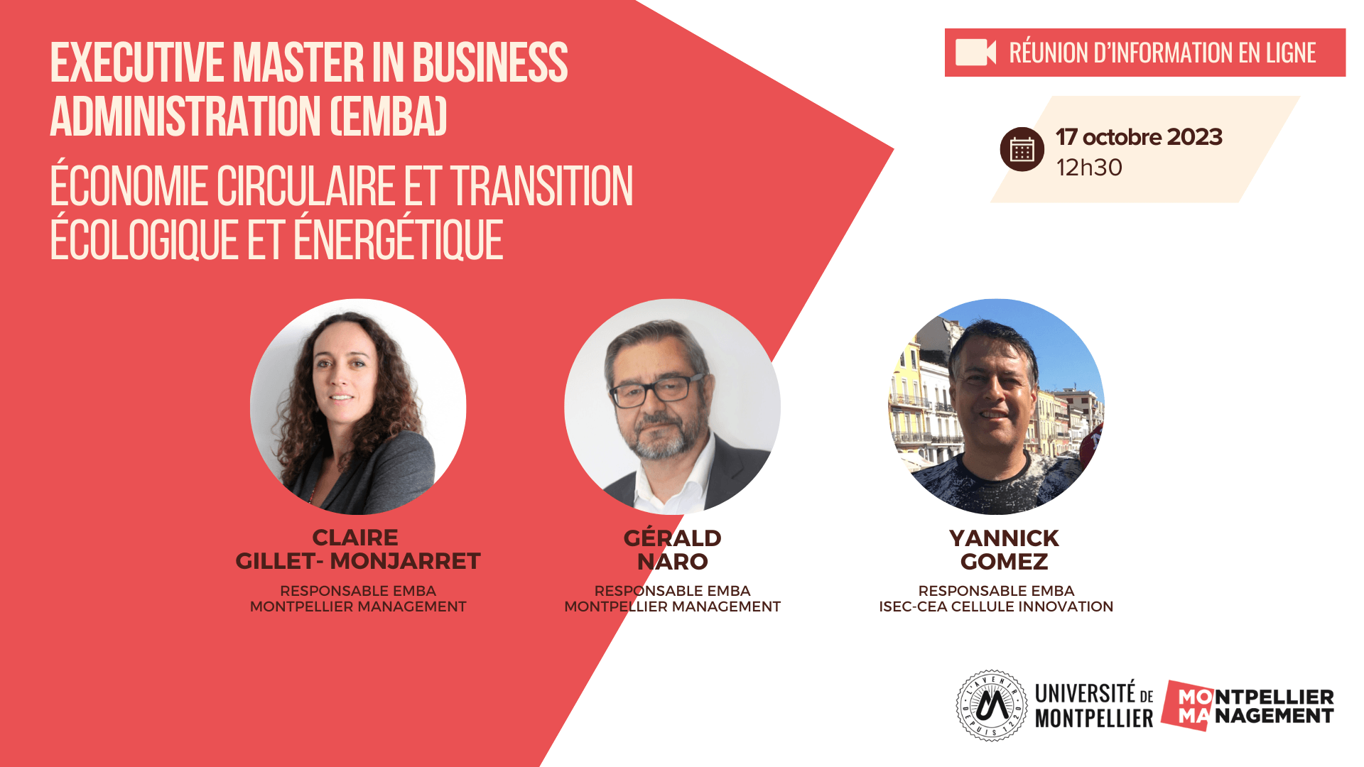 EMBA économie circulaire et transition écologique et Énergétique ...